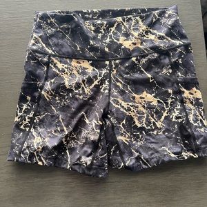 CVG gold marble shorts
